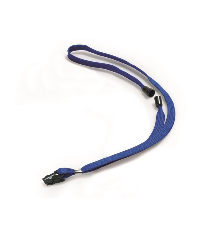 Šňůrka na krk Durable, modrá, 10 ks