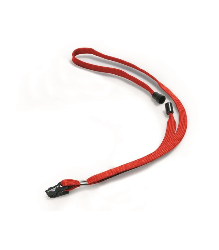 Šňůrka na krk Durable, červená, 10 ks