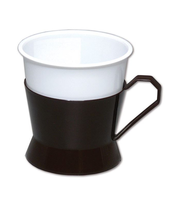 Podšálek s ouškem, hnědý, 160 ml, 50 ks