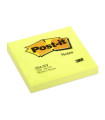 Bloček Post-it, 76x76 mm, neonově žlutý, 6 ks