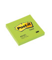 Bloček Post-it, 76x76 mm, neonově zelený, 6 ks