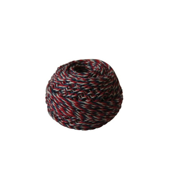 Motouz bavlněný Juta 72 x 9 tex - trikolóra, 40 g, návin cca 60 m