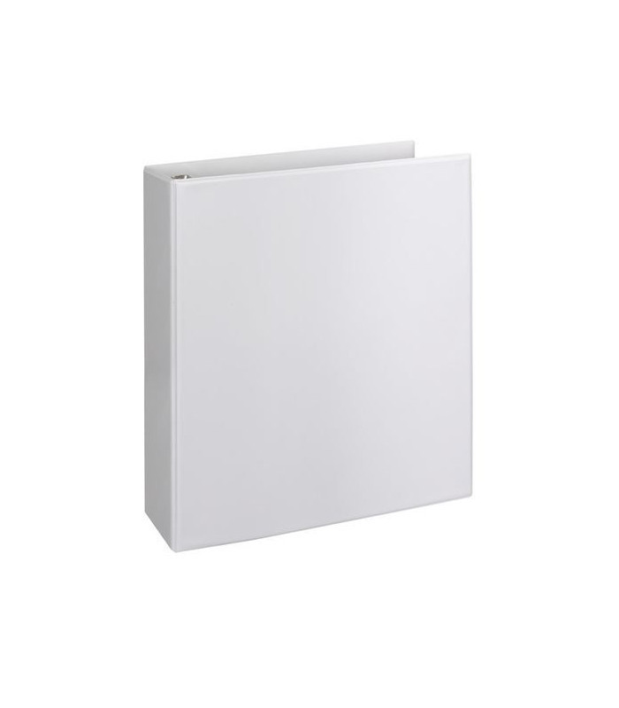 Prezentační 4kroužkový pořadač - A4, šíře hřbetu 8 cm, bílý