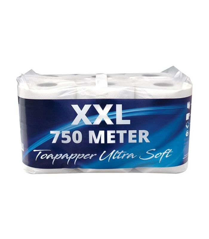 Toaletní papír XXL, 2vrstvý, 12 rolí, návin 52,5 m