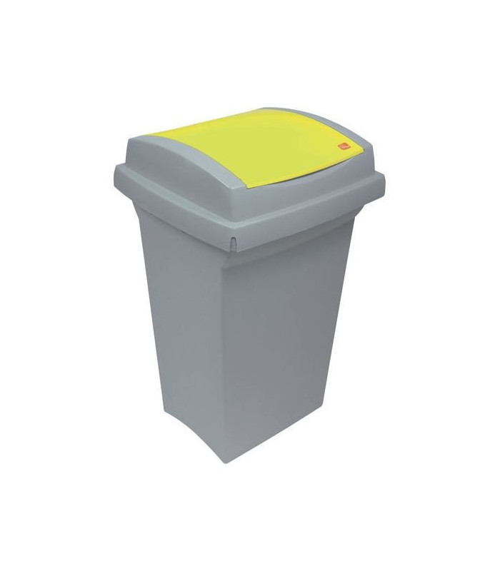 Odpadkový koš na tříděný odpad - žlutý, 50 l