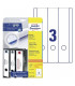 Etikety na pořadače Avery Zweckform - bílé, 61 x 297 mm, 90 ks