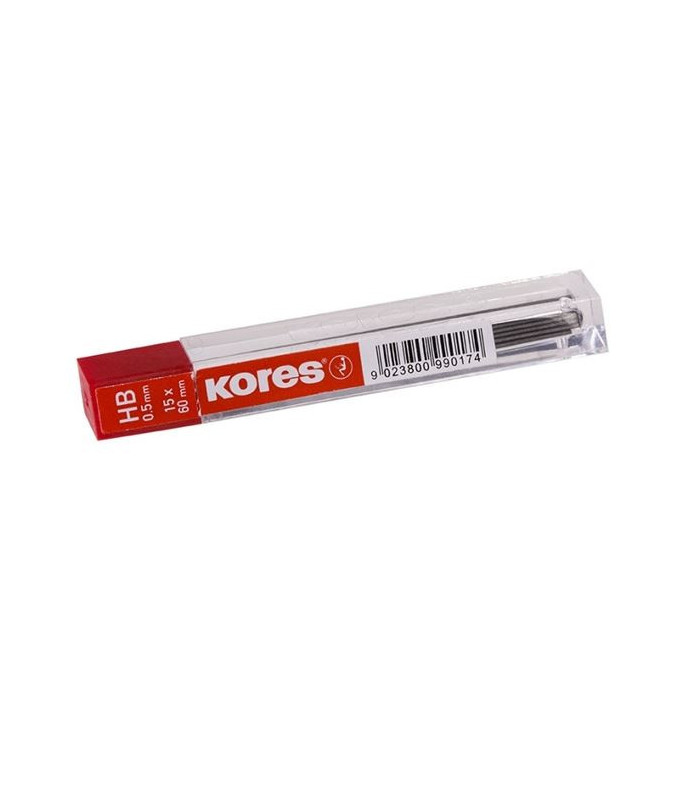 Náhradní tuhy Kores HB, 0,5 mm