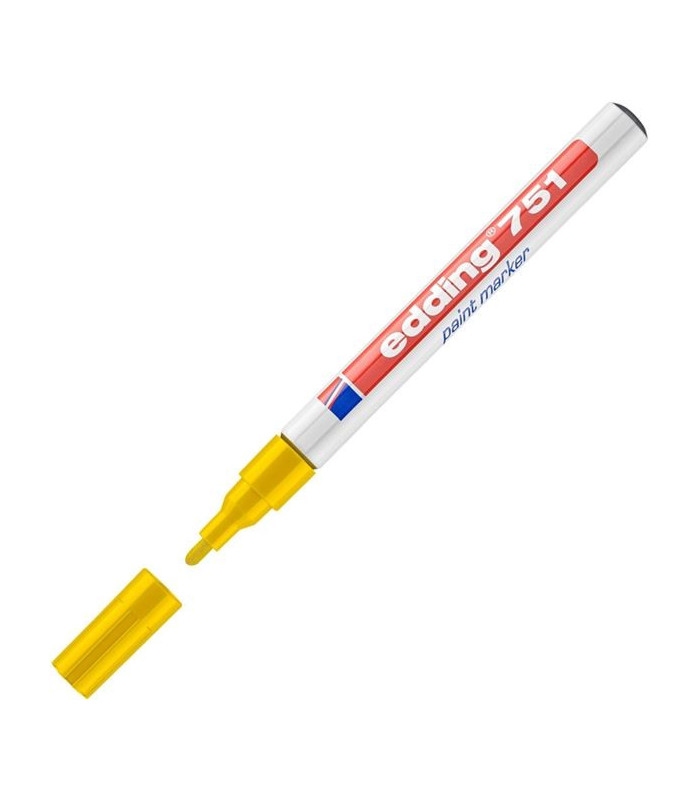 Lakový popisovač edding 751, žlutý