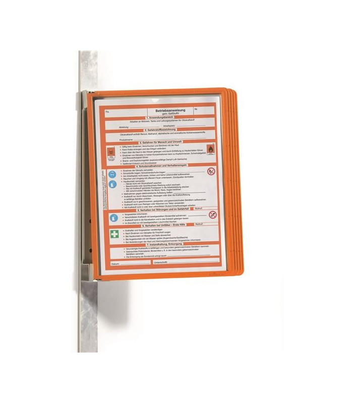 Magnetický držák VARIO WALL 5 vč.5 kapes, oranžový