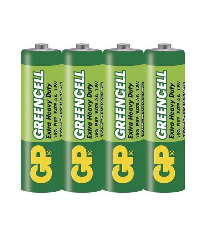 Baterie GP Greencell R6, typ AA, 4 ks, 1,5V