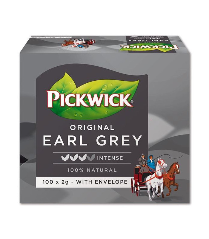 Černý čaj Pickwick Earl Grey, 100 ks