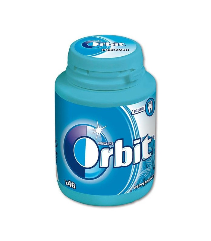 Žvýkačky Orbit Peppermint, dóza, 46 dražé