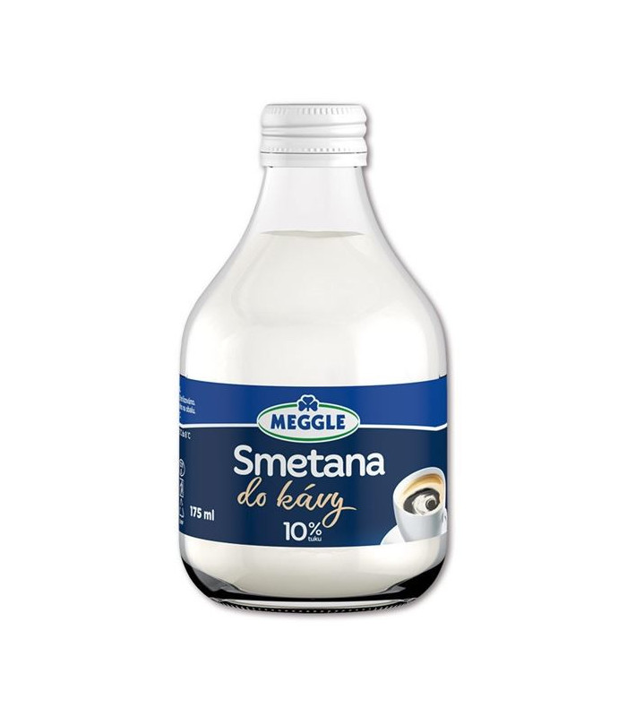 Smetana do kávy Meggle,sklo, 175 ml