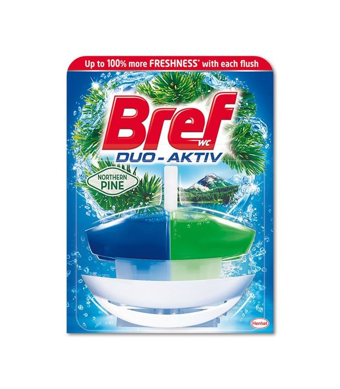 WC gel závěsný Bref Duo Aktiv