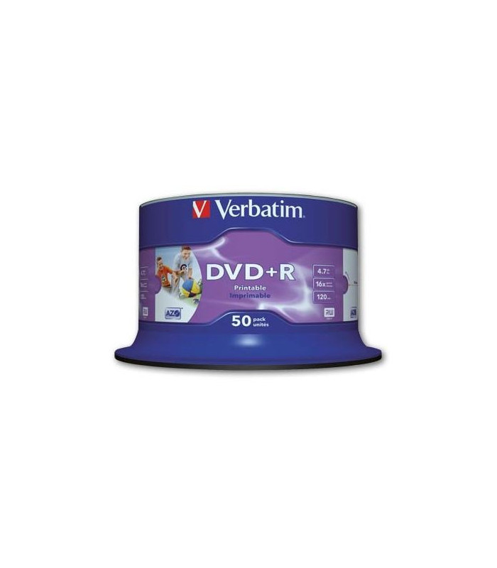 DVD+R Verbatim Printable, cake box 50 ks