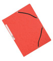 Desky s chlopněmi a gumičkou Q-Connect - A4, červené, 10 ks