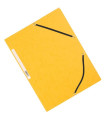 Desky s chlopněmi a gumičkou Q-Connect - A4, žluté, 10 ks