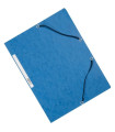Desky s chlopněmi a gumičkou Q-Connect - A4, modré, 10 ks