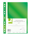 Rychlovazače plastové závěsné Q-Connect, A4, zelený, 10ks