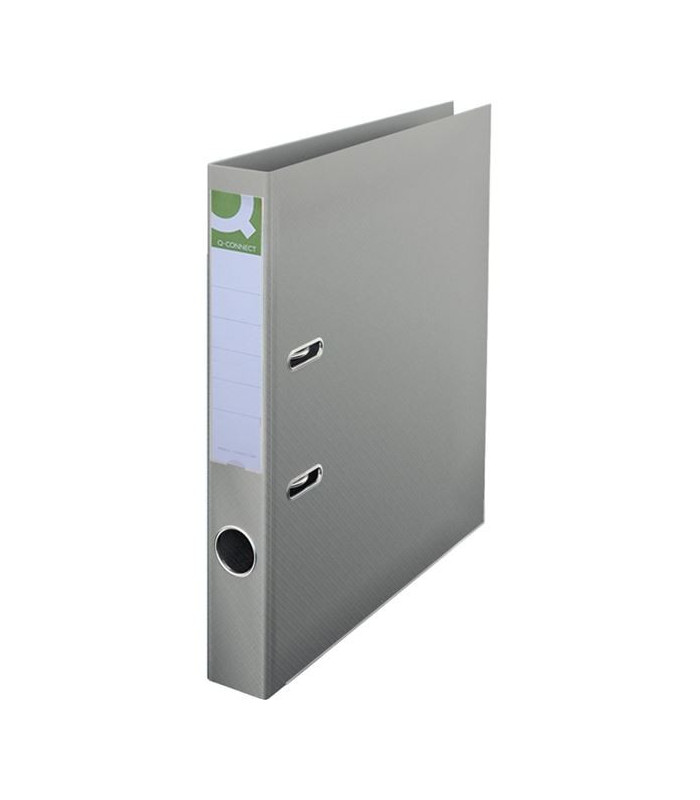 Plastový pákový pořadač Q-Connect A4 5,0 cm, šedý