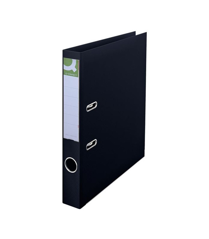 Plastový pákový pořadač Q-Connect A4 5,0 cm, černý