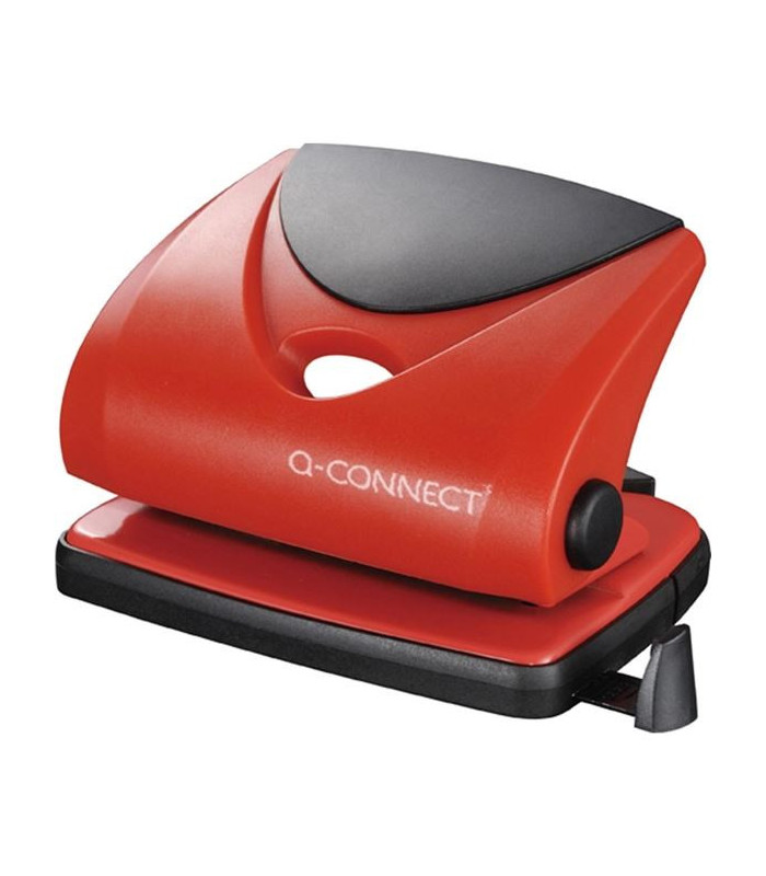 Děrovačka Q-Connect, červená