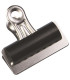 Kovové klipy Q-C Quick Clips - 32 mm, stříbrná/čer