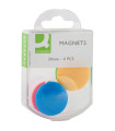 Sada magnetů Q-Connect průměr 32 mm,mix barev, 4ks