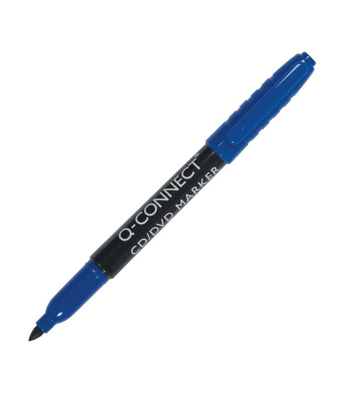Permanentní popisovač Q-Connect, kulatý, modrý