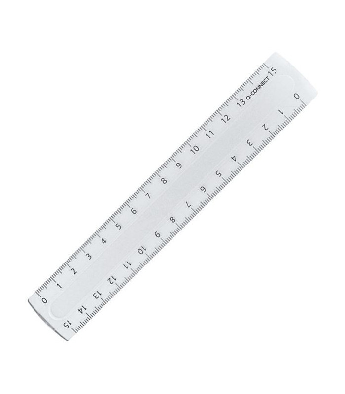 Plastové pravítko Q-Connect, 15 cm