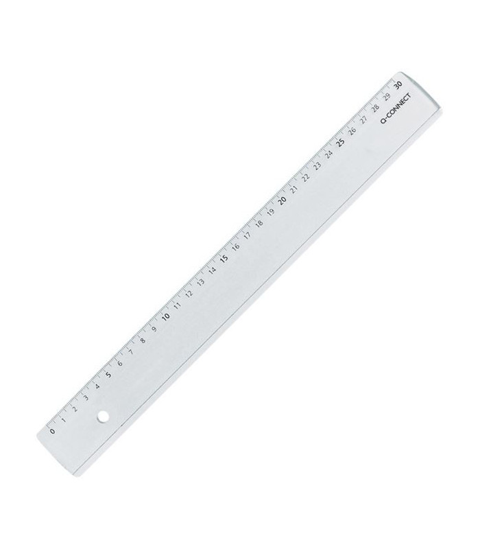 Plastové pravítko Q-Connect, 30 cm