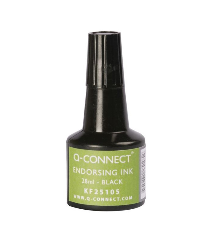 Razítková barva Q-Connect, 28ml, černá