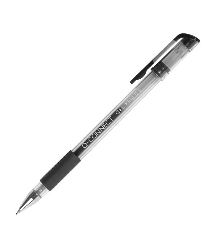 Gelový roller Q-Connect - 0,5 mm, černý