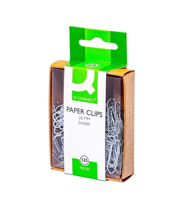 Kancelářské sponky Q-Connect, 26,0 mm, pozinkované