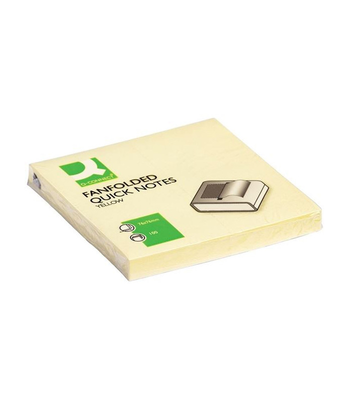 Z-bloček Q-Connect - 75 x 75 mm, žlutý