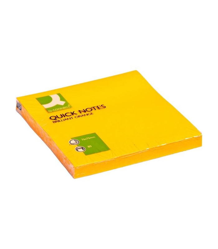 Bločky  Q-Connect 75x75 mm, neonově oranžové