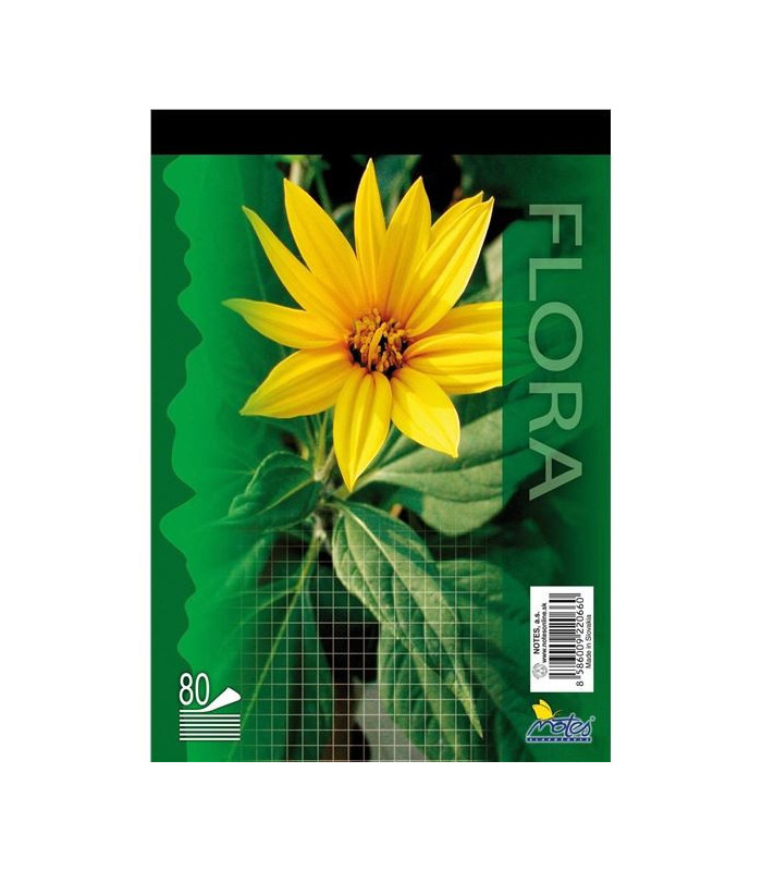 Poznámkový blok, A4, 80 listů, čtverečkovaný