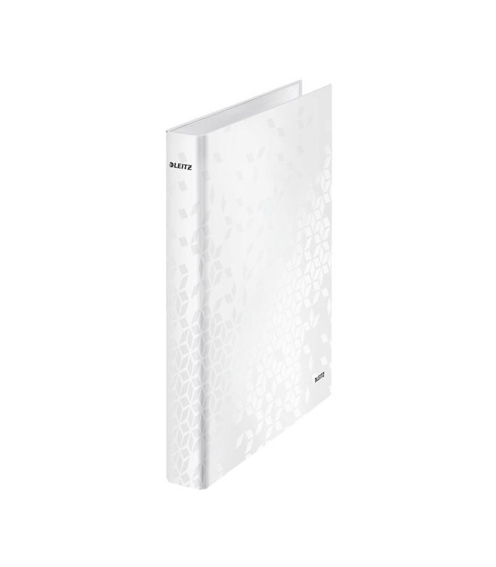 Dvoukroužkový pořadač Leitz WOW, bílý, hřbet 4 cm