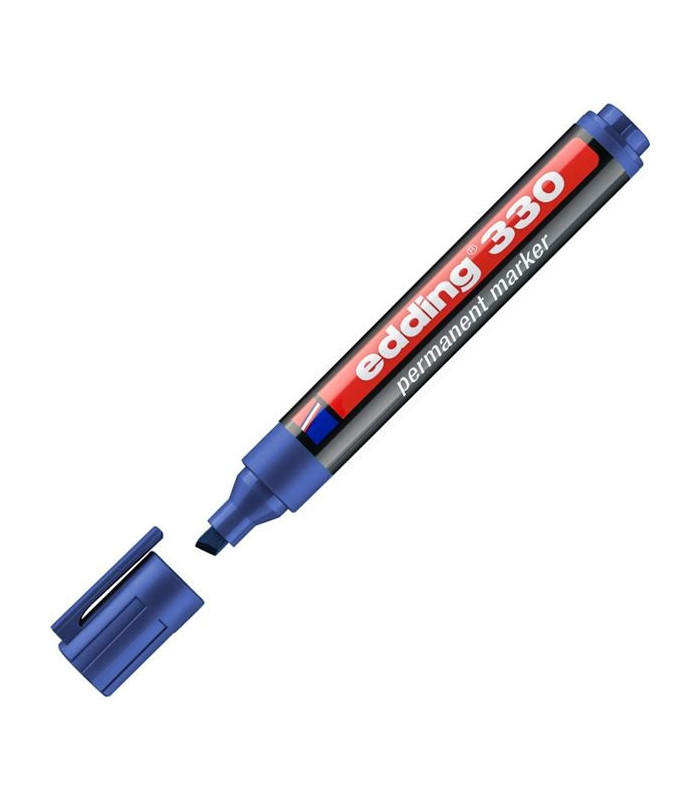 Permanentní popisovač edding 330, zkosený, modrý
