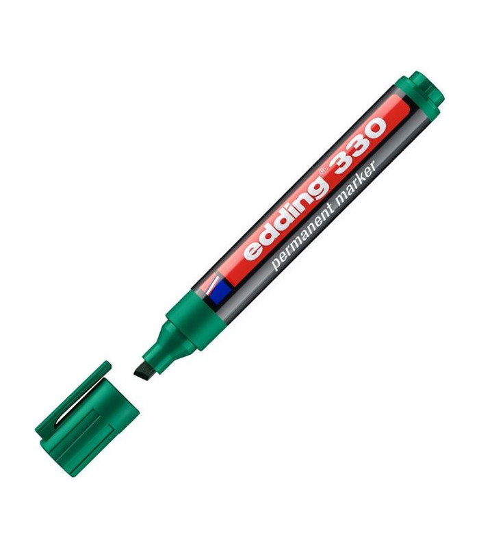 Permanentní popisovač edding 330, zkosený, zelený