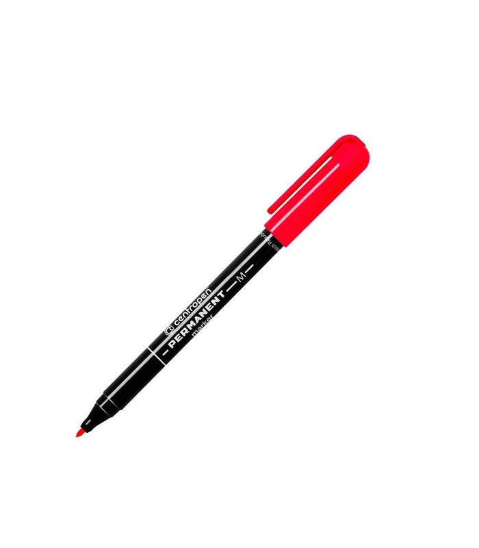 Permanentní popisovač Centropen 2846, červ., 10 ks
