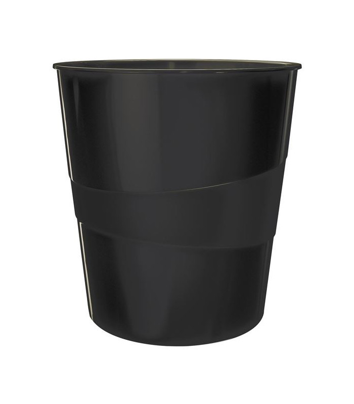 Odpadkový koš Leitz WOW, plastový, 15 l, černý