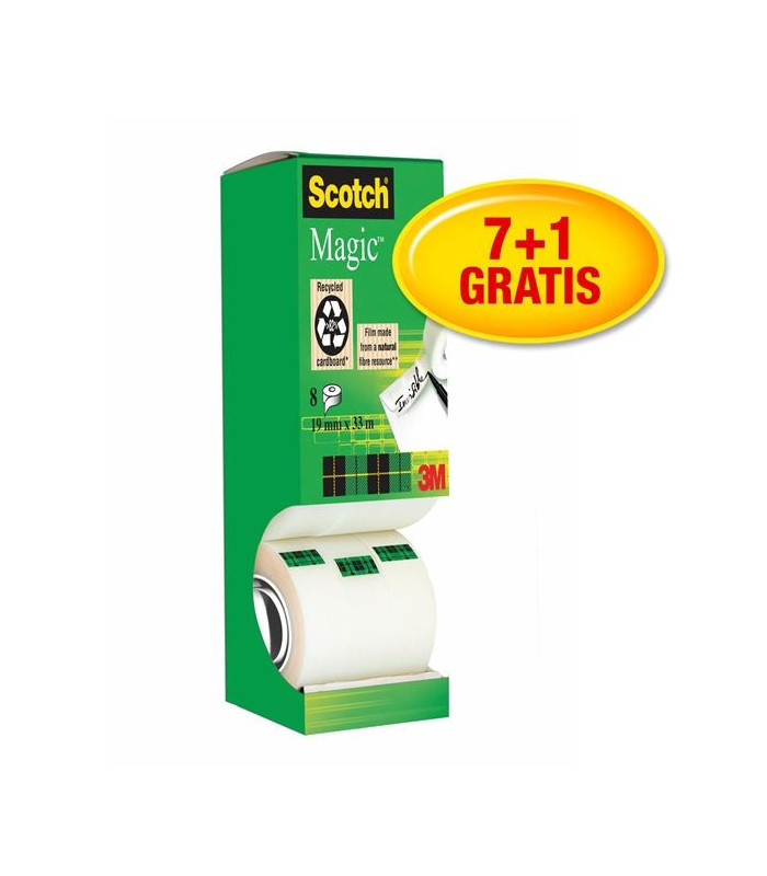 Lepicí páska Scotch Magic, 19 mm x 10 m, 8 rolí