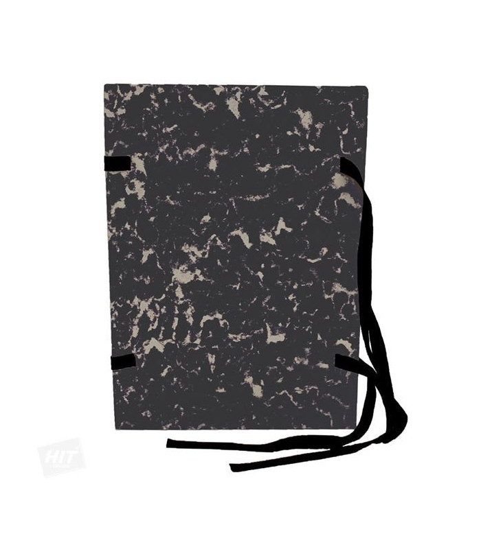 Spisové desky mramorované A4 černé, 25 ks