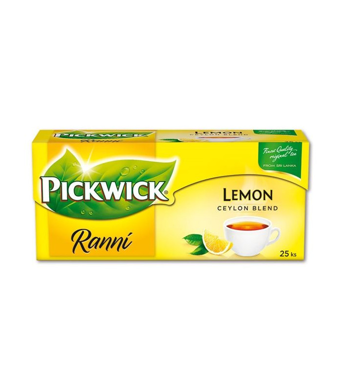 Černý čaj Pickwick Ranní s citronem, 25x 1,75 g