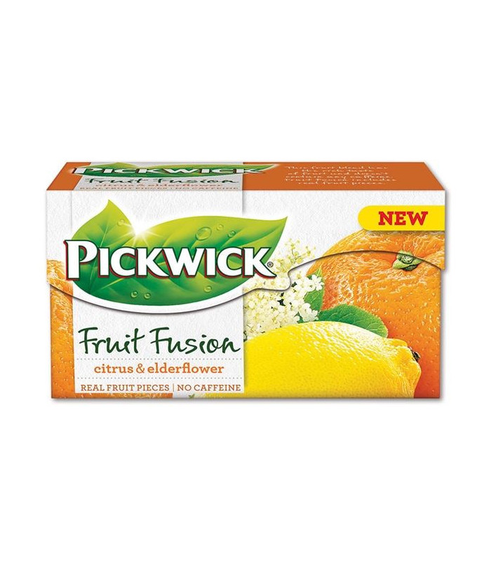 Ovocný čaj Pickwick citrus a bezový květ, 20x 2 g