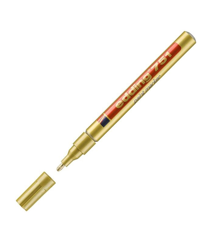 Lakový popisovač edding 751, zlatý