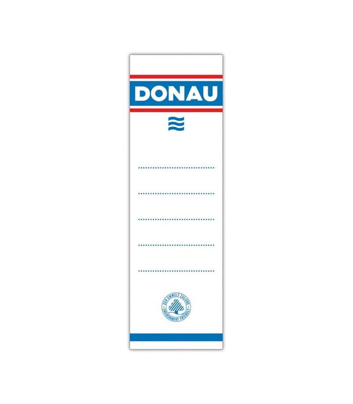 Zasouvací etikety pro pákové pořadače Donau 7,5 cm, 20 ks