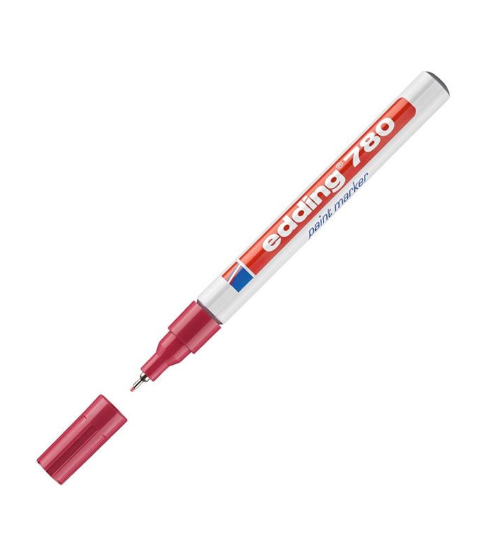 Lakový popisovač edding 780, červený