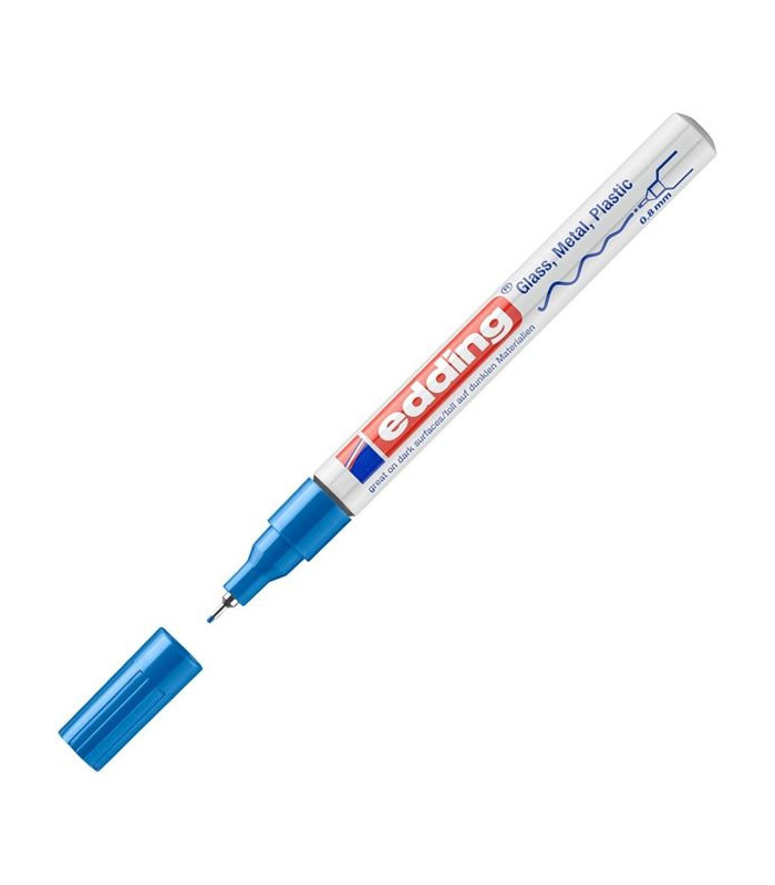 Lakový popisovač edding 780, modrý